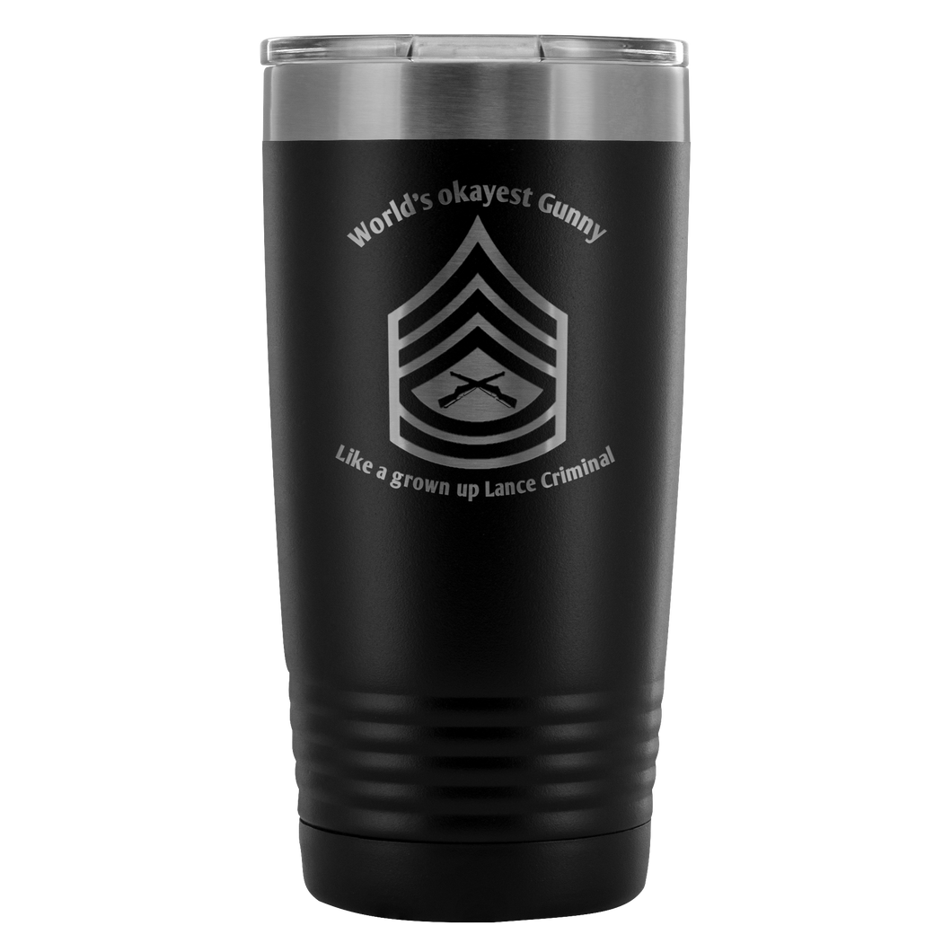 World's okayest Gunny tumbler - Explosive Designs LLC