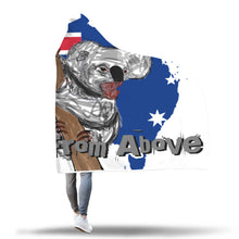 Load image into Gallery viewer, Drop Bear Hooded Blanket Australia Flag - Explosive Designs LLC