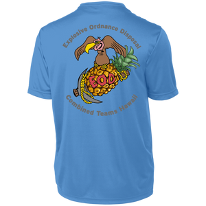 Grey Hawaii Letters 790 Augusta Men's Wicking T-Shirt - Explosive Designs LLC