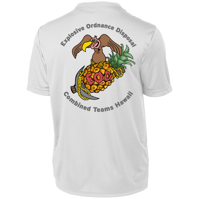 Grey Hawaii Letters 790 Augusta Men's Wicking T-Shirt - Explosive Designs LLC