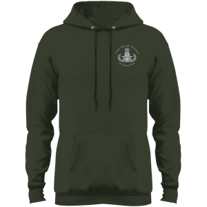 Grey Hawaii Letters PC78H Port & Co. Core Fleece Pullover Hoodie - Explosive Designs LLC