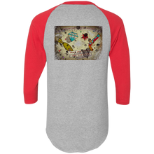 Load image into Gallery viewer, Stars and Diamonds 420 Augusta Colorblock Raglan Jersey - Explosive Designs LLC