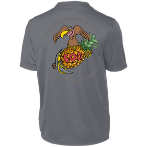 Grey Hawaii Letters 790 Augusta Men's Wicking T-Shirt - Explosive Designs LLC