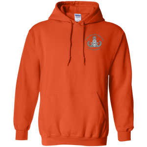 Grey Hawaii Letters G185 Gildan Pullover Hoodie 8 oz. - Explosive Designs LLC