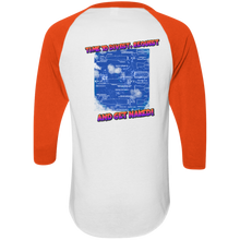 Load image into Gallery viewer, Golden Asshole Augusta Colorblock Raglan Jersey - Explosive Designs LLC