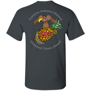 Grey Hawaii Letters G500 Gildan 5.3 oz. T-Shirt - Explosive Designs LLC