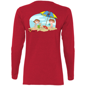 G540L Gildan Ladies' Cotton LS T-Shirt - Explosive Designs LLC