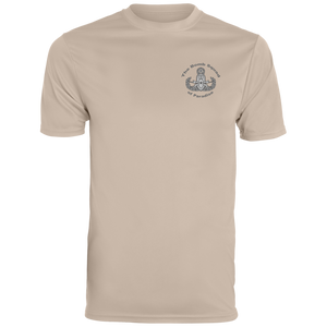 Grey Hawaii Letters 790 Augusta Men's Wicking T-Shirt - Explosive Designs LLC