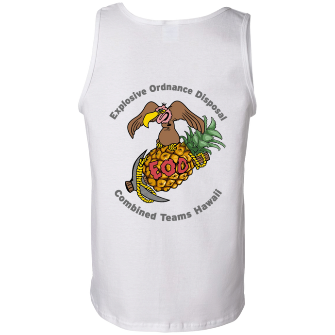 Grey Hawaii Letters G220 Gildan 100% Cotton Tank Top - Explosive Designs LLC