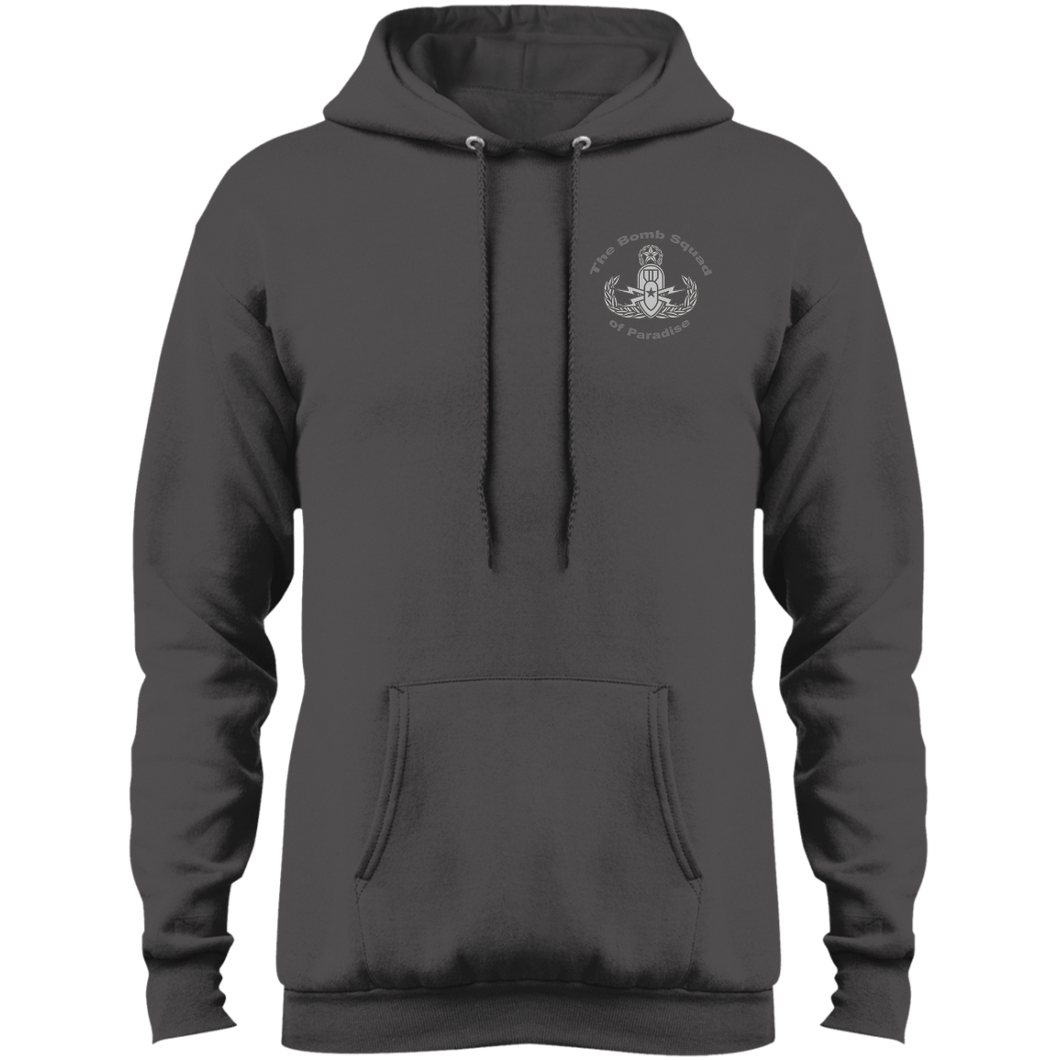 Grey Hawaii Letters PC78H Port & Co. Core Fleece Pullover Hoodie - Explosive Designs LLC