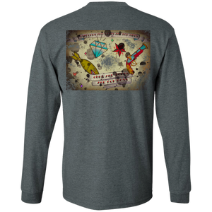 Stars and Diamonds G240 Gildan LS Ultra Cotton T-Shirt - Explosive Designs LLC