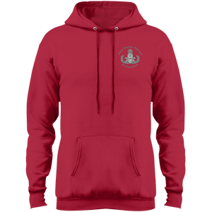 Grey Hawaii Letters PC78H Port & Co. Core Fleece Pullover Hoodie - Explosive Designs LLC