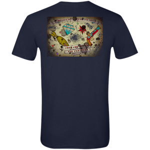 Stars and Diamonds G640 Gildan Softstyle T-Shirt - Explosive Designs LLC