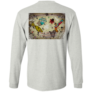 Stars and Diamonds G240 Gildan LS Ultra Cotton T-Shirt - Explosive Designs LLC