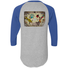 Load image into Gallery viewer, Stars and Diamonds 420 Augusta Colorblock Raglan Jersey - Explosive Designs LLC