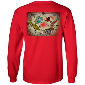 Stars and Diamonds G240 Gildan LS Ultra Cotton T-Shirt - Explosive Designs LLC