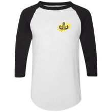 Load image into Gallery viewer, Golden Asshole Augusta Colorblock Raglan Jersey - Explosive Designs LLC