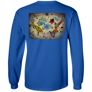 Stars and Diamonds G240 Gildan LS Ultra Cotton T-Shirt - Explosive Designs LLC