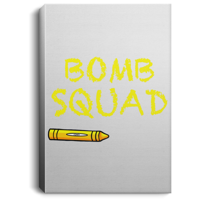 Bomb Squad Portrait Canvas .75in Frame - Explosive Designs LLC