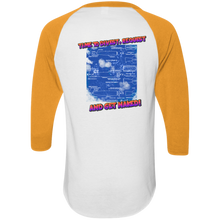 Load image into Gallery viewer, Golden Asshole Augusta Colorblock Raglan Jersey - Explosive Designs LLC