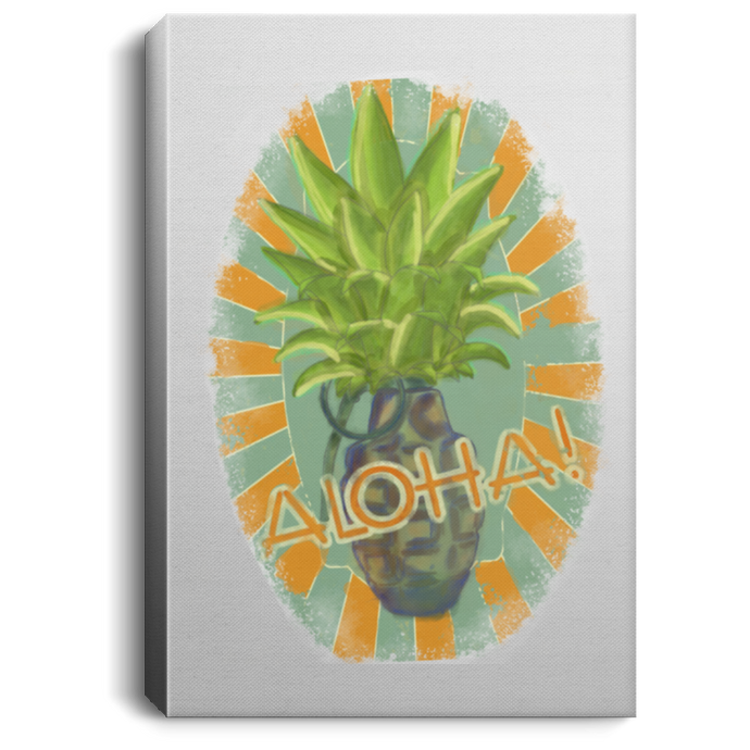 Aloha Portrait Canvas .75in Frame - Explosive Designs LLC