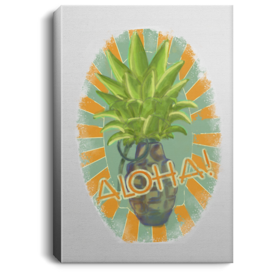 Aloha Portrait Canvas .75in Frame - Explosive Designs LLC