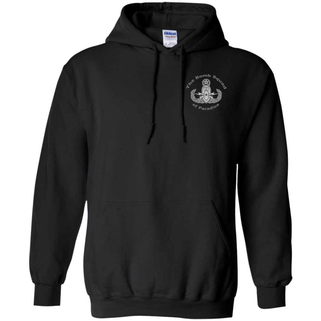 Grey Hawaii Letters G185 Gildan Pullover Hoodie 8 oz. - Explosive Designs LLC