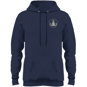 Grey Hawaii Letters PC78H Port & Co. Core Fleece Pullover Hoodie - Explosive Designs LLC