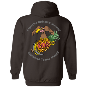 Grey Hawaii Letters G185 Gildan Pullover Hoodie 8 oz. - Explosive Designs LLC