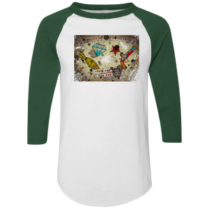 Stars and Diamonds 420 Augusta Colorblock Raglan Jersey - Explosive Designs LLC