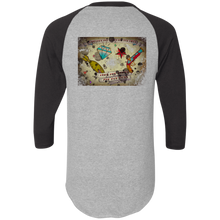 Load image into Gallery viewer, Stars and Diamonds 420 Augusta Colorblock Raglan Jersey - Explosive Designs LLC