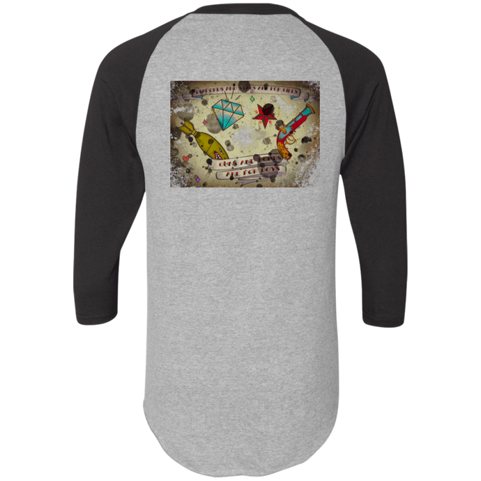 Stars and Diamonds 420 Augusta Colorblock Raglan Jersey - Explosive Designs LLC