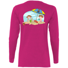 Load image into Gallery viewer, G540L Gildan Ladies&#39; Cotton LS T-Shirt - Explosive Designs LLC