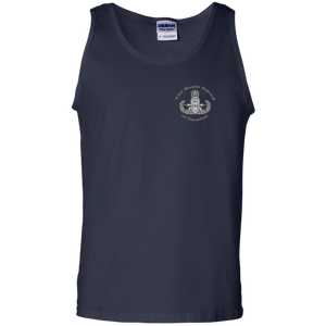 Grey Hawaii Letters G220 Gildan 100% Cotton Tank Top - Explosive Designs LLC