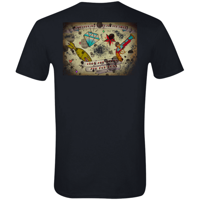 Stars and Diamonds G640 Gildan Softstyle T-Shirt - Explosive Designs LLC