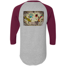 Load image into Gallery viewer, Stars and Diamonds 420 Augusta Colorblock Raglan Jersey - Explosive Designs LLC