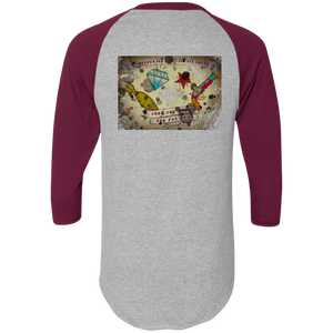 Stars and Diamonds 420 Augusta Colorblock Raglan Jersey - Explosive Designs LLC