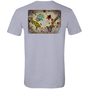 Stars and Diamonds G640 Gildan Softstyle T-Shirt - Explosive Designs LLC