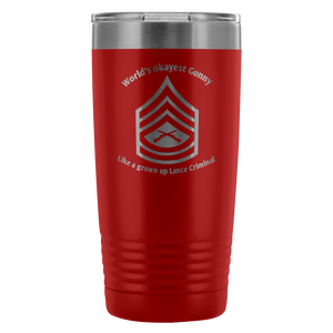 World's okayest Gunny tumbler - Explosive Designs LLC